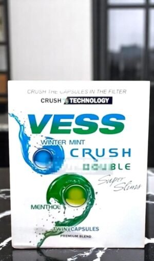 Vess Crush Double Menthol & Mint Slims (2เม็ดบีบ)