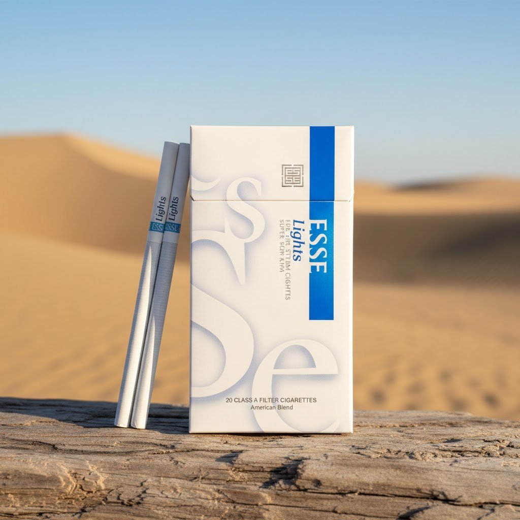 บุหรี่ ESSE Classic Lights ซองสีขาวน้ำเงิน มวนเล็กซุปเปอร์สลิม รสนุ่มไลท์