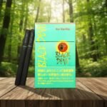 บุหรี่ Black Devil Ice Vanilla กล่องสีเขียวมิ้นท์ พร้อมมวนสีดำอันเป็นเอกลักษณ์